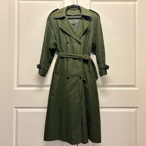 Vintage Gallery Olive Green Trench Coat